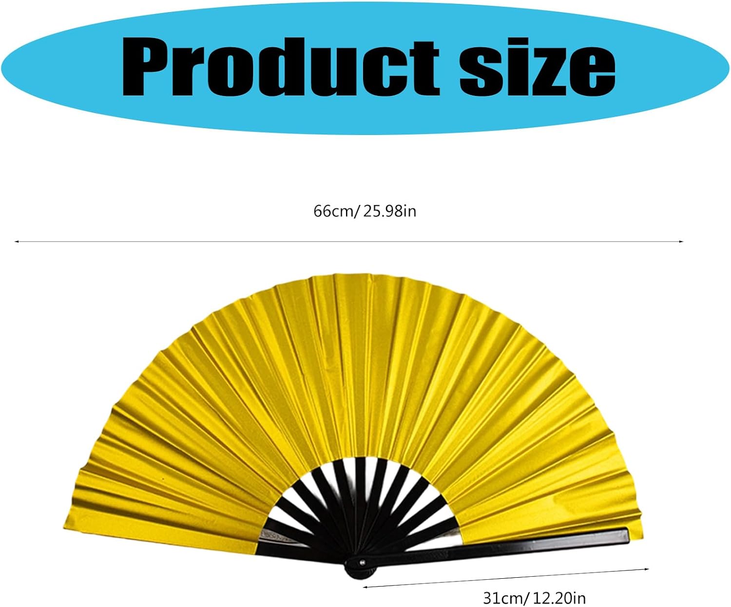 Fan Props for Art 10 Inch Large Pvc with Silver Backing Design Creating Sounds for Shows