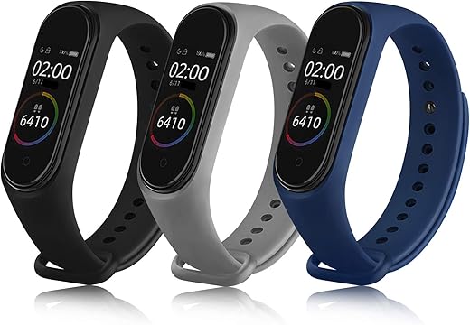 Oumida 3 x strap for Xiaomi Mi Band 4/Xiaomi Mi Band 3, breathable soft silicone strap for Mi Band 4/Mi...