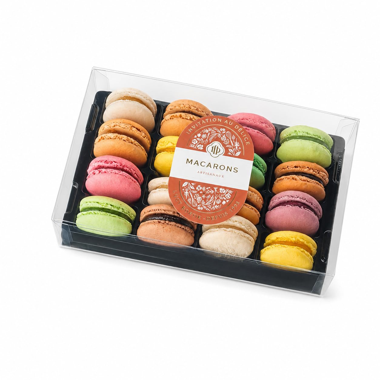 Macarons artisanaux Lucy Borie, coffret d'exception au miel - 8