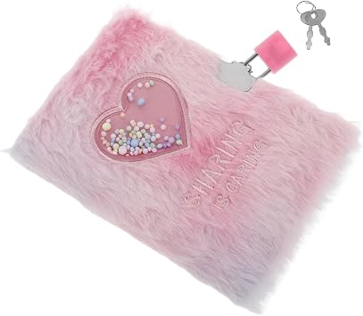 Girls Journal, Ideal for Notebook and Diary, Notebook-like Notebook, Lock Notebook, Keyed Journal Notebook, Kids Diary with Lock, Personal Lock Diary, Personal Diary, Metal, Pink
