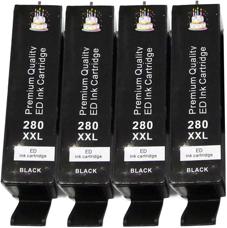 280 281 Ink Cartridge Parts, Replacement for C A N O N Printer, Compatible for Pixma TR8520 TR7520 TS6120 TS6220 TS6320 TS6300 TS6200 TS9521C Printer (BJ-2804BK)