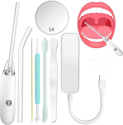 Paquete de 10 herramientas de eliminación de piedras de amígdalas al vacío, herramienta de eliminación de piedras de am