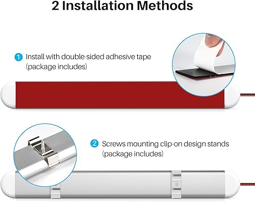 Miniatura 5 de CT CAPETRONIX Barra de luz LED de 12 V, 120 LED, 1500 lúmenes, 8 W, CC, 12 voltios, tira de luces LED con interruptor de encendidoapagado, para