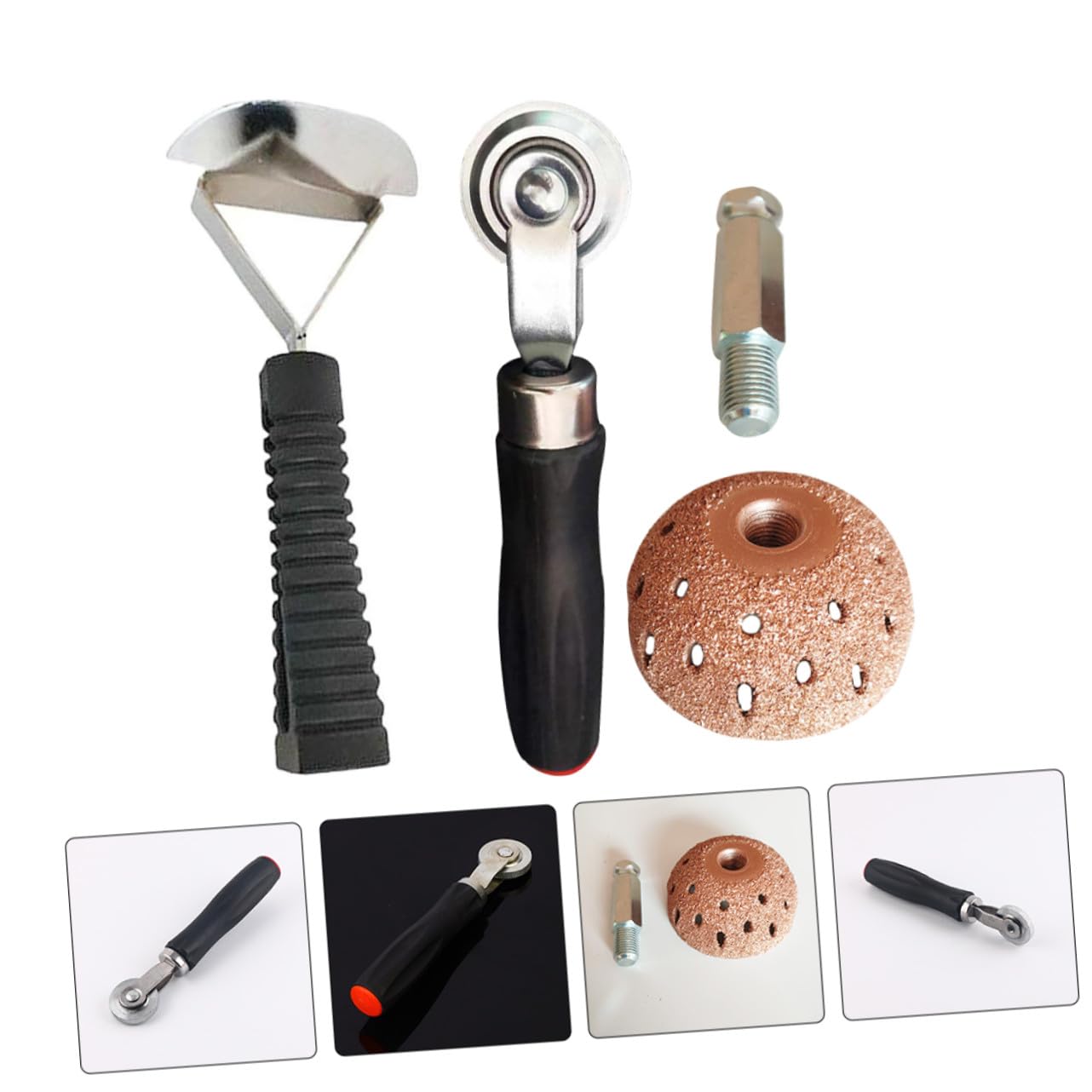 Kit Riparazione Pneumatici per Auto e Bici, Set Strumenti Compatti Rullo Manuale e Accessori, per Uso Professionale e Fai da Te, Riparazione Rapida e Duratura degli Pneumatici