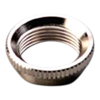 One Fine Shouldered Deep Toggle Switch Nut Nickel Finish for Switchcraft Made in USA