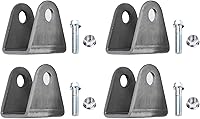 Relibupdater 4-Pack Steel Shock Mounts - Durable Suspension Brackets for Dirt Bike ATV Motorcycle Go Kart Pit Bike