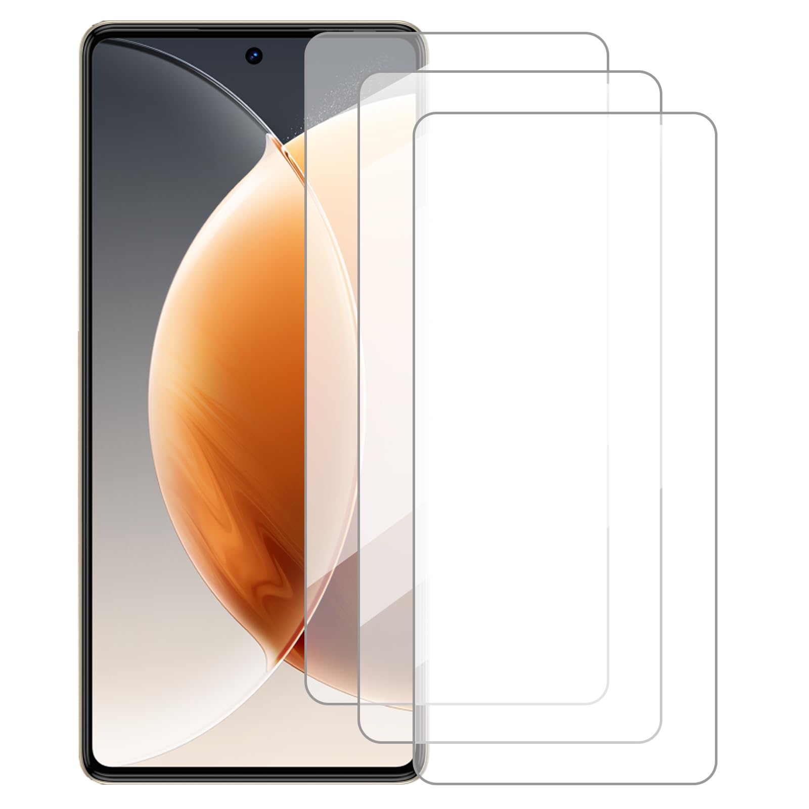Screen Protector Compatible with Tecno Camon 30 4G Global(6.78 Inch) [3 Pack] Glass Screen Protector Suitable for Tecno Camon 30 4G Global, Anti Scratch Tempered Glass Protective Film