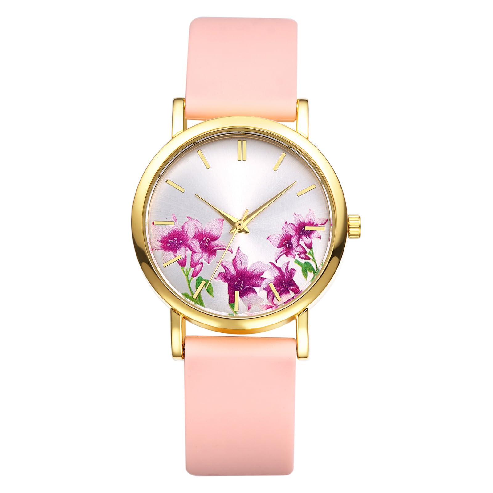 JewelryWe Uhren Damen Analog Quarz Armbanduhr Klassisch Einf