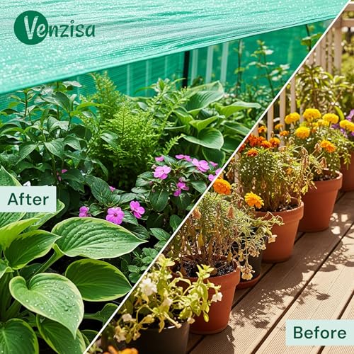 Image of Multipurpose Green Shade Net | UV-Stabilized Agro & Garden Net | Blocks 75% Sunlight (5 ft X 30 ft)