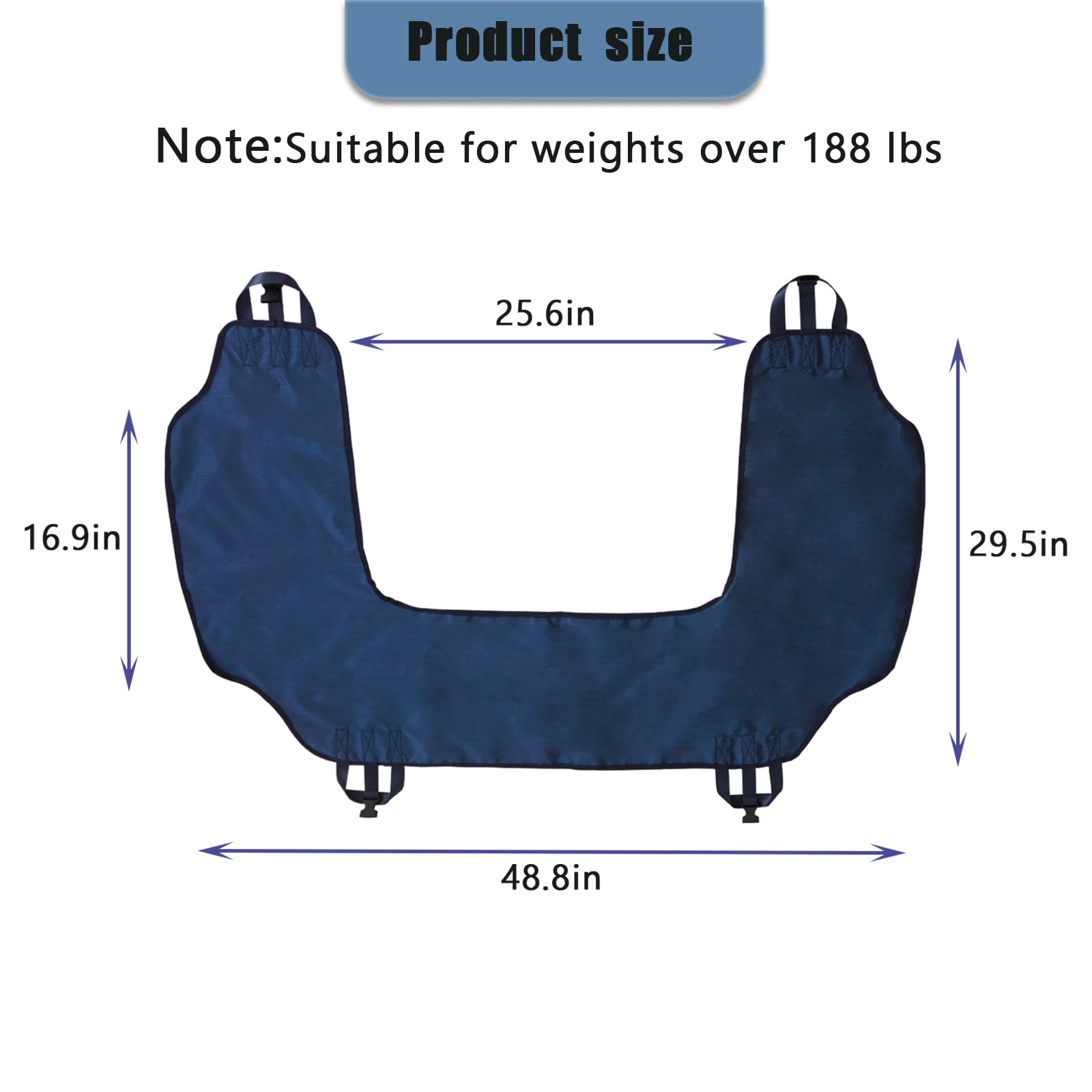 124,5 x 76,2 cm, foglio di trasferimento per anziani, tappetino di svolta assistito riutilizzabile, design scavato previene le ferite da decubito, posizionamento del lenzuolo per girare e