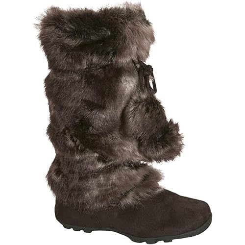 Blossom Talia-Hi Women Ladies Mukluk Faux Fur Mid Calf Warm Winter Snow Boots
