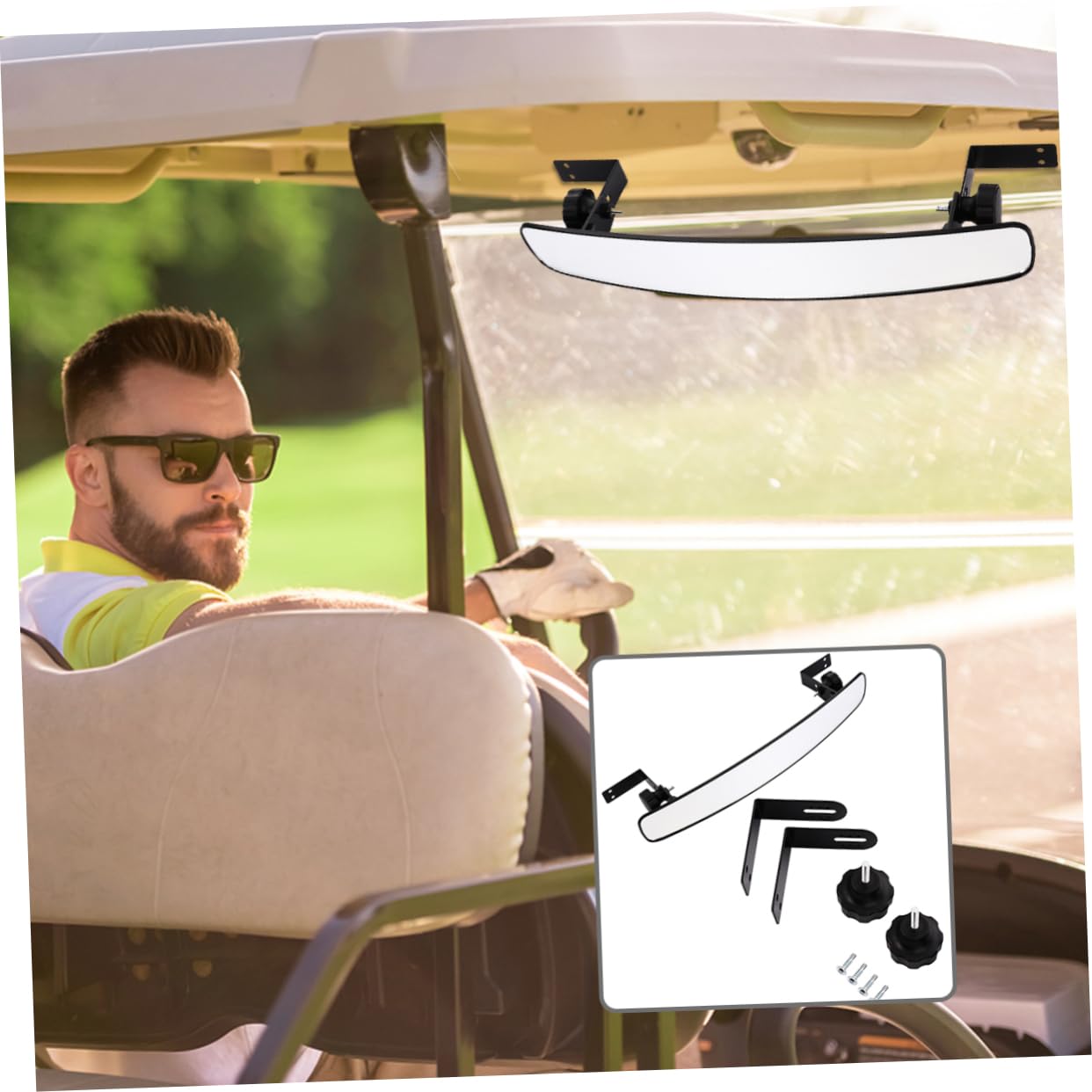 Générique Rétroviseur De Voiture Pour Bébé Grand Rétroviseur Support De Nuit Modifié De Sécurité D'Observation Abs Intérieur De Voiture