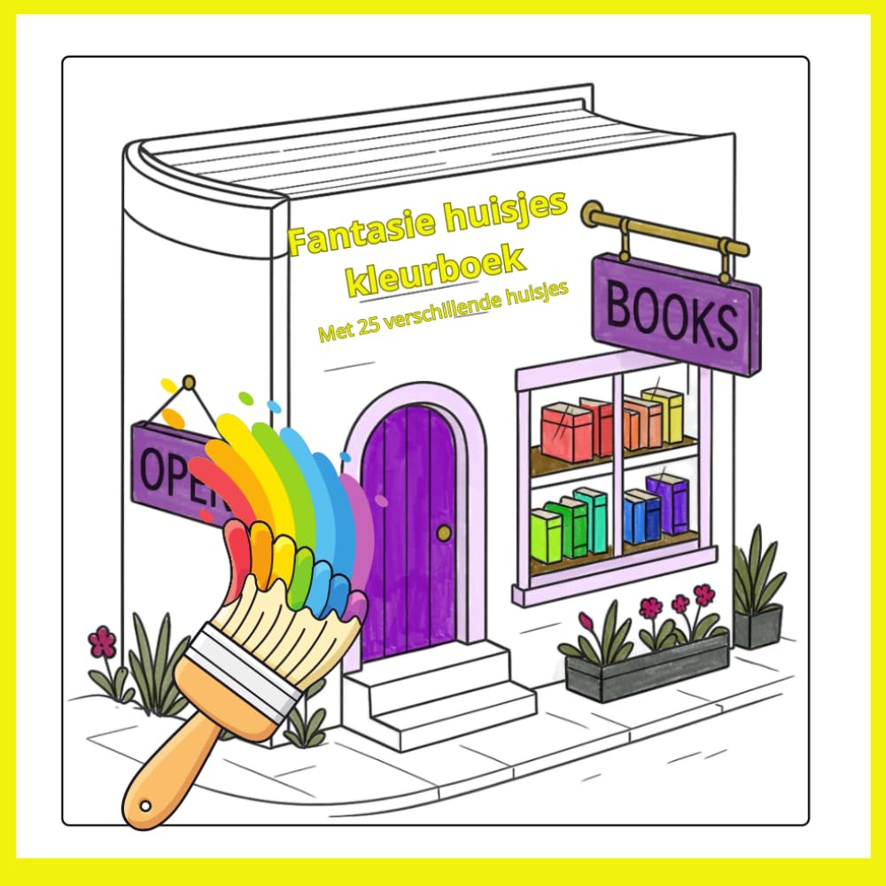 Kleurboek fantasiehuisjes: 25 verschillende huisjes voor volwassenen en tieners