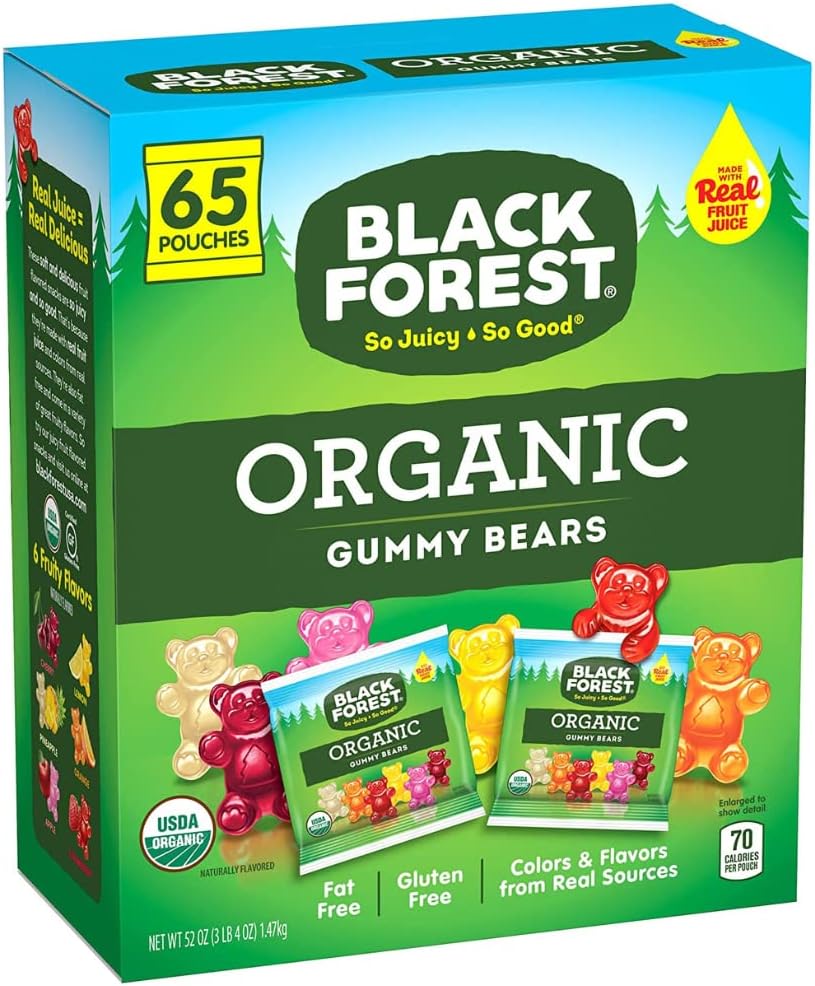 Organic Gummy Bears, 65 Pk. Net Wt 50 Oz, 52 Oz