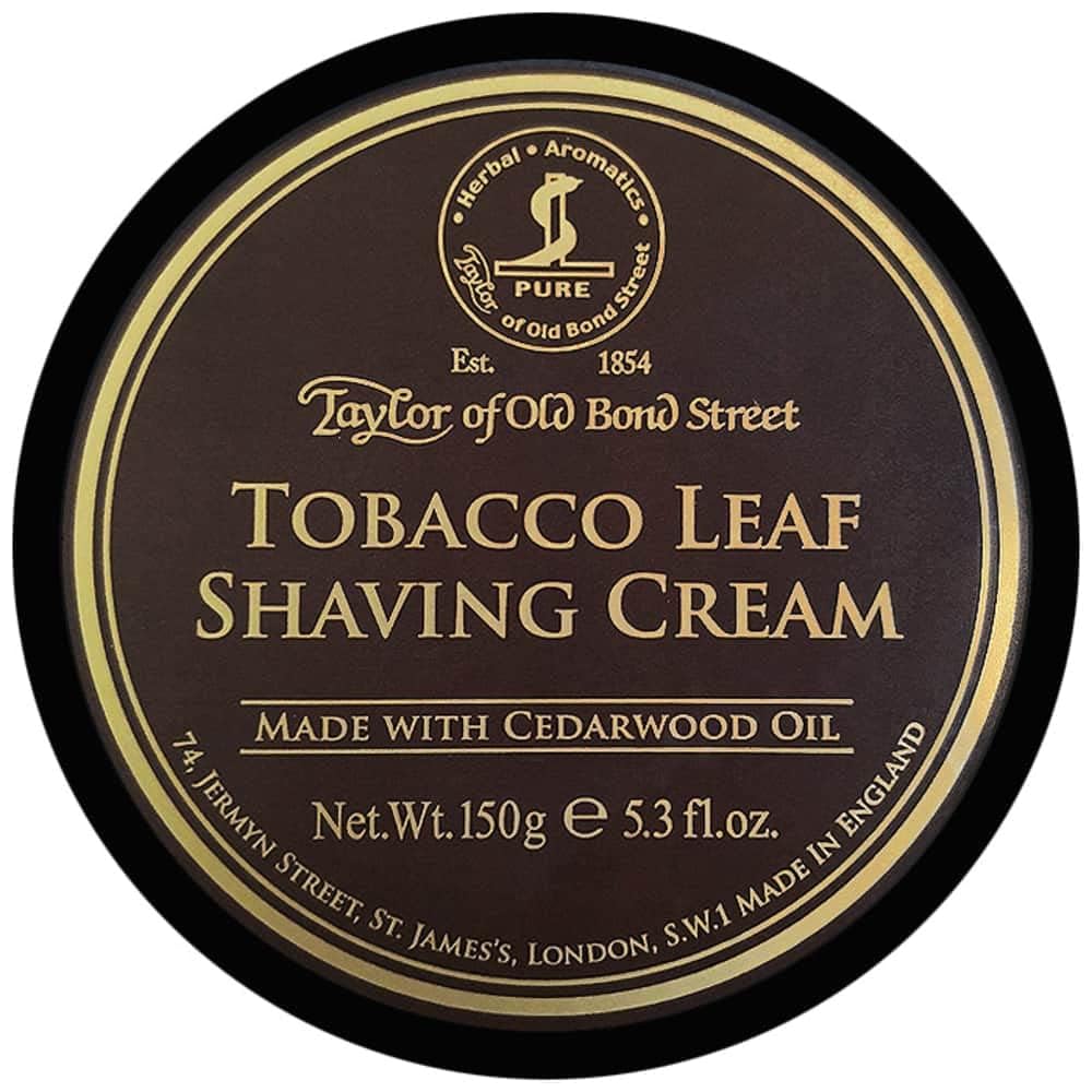 Taylor of Old Bond Street Tobacco Leaf Shaving Cream Bowl for Men, 5.3 oz