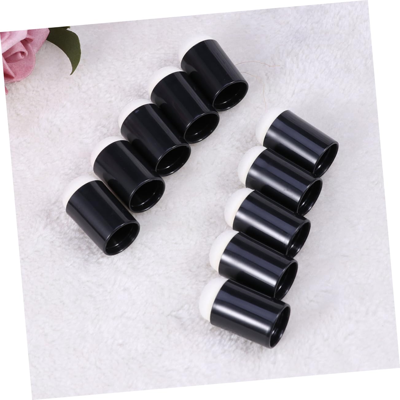 Beatifufu 12-Piece Finger Sponge Brush Set Easy to Use for Boys and Girls' Painting and Drawing