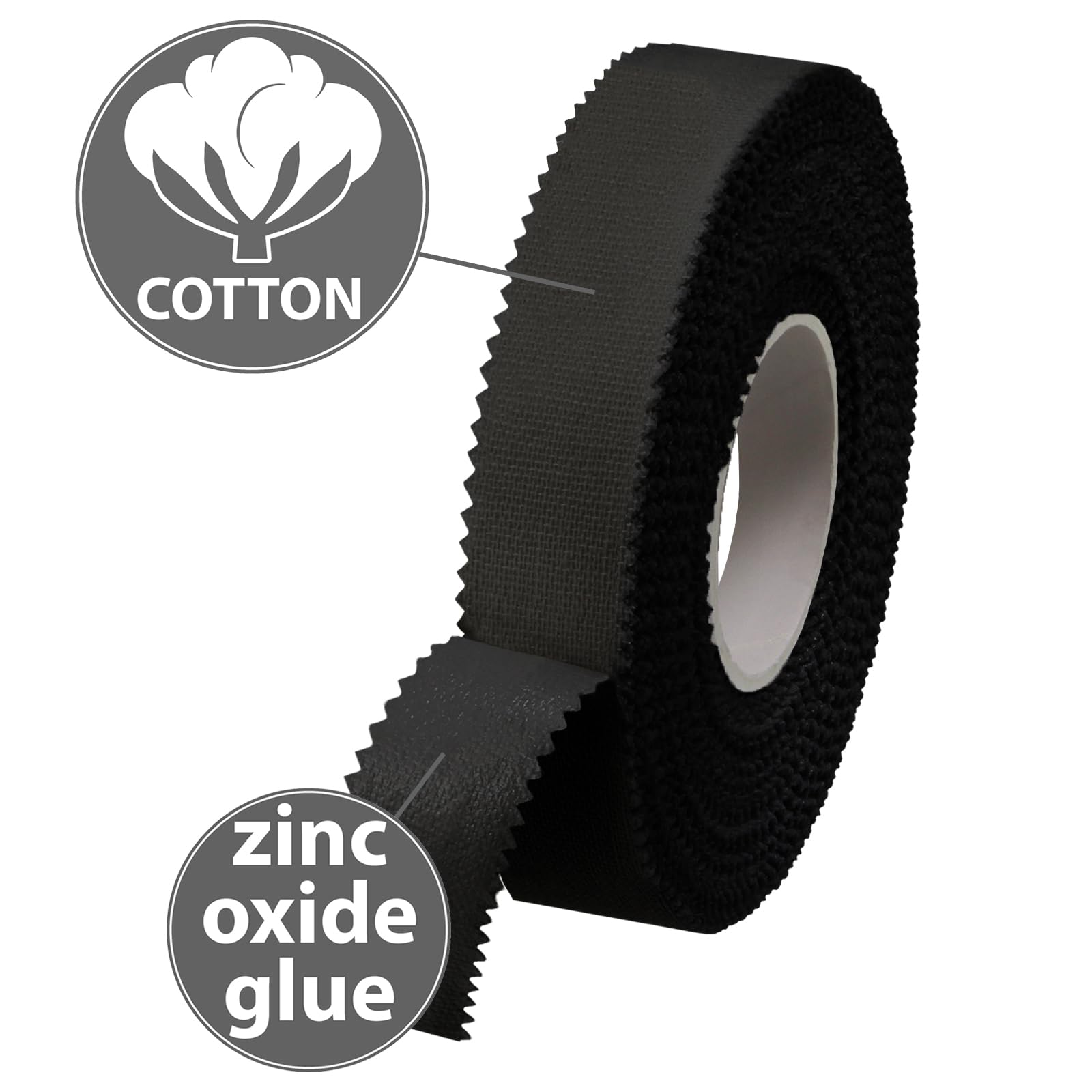 ALPIDEX 4 x Sports Tape 10 m x 1.5 cm zinc oxide tape finger tape, Colour:black - Image 4