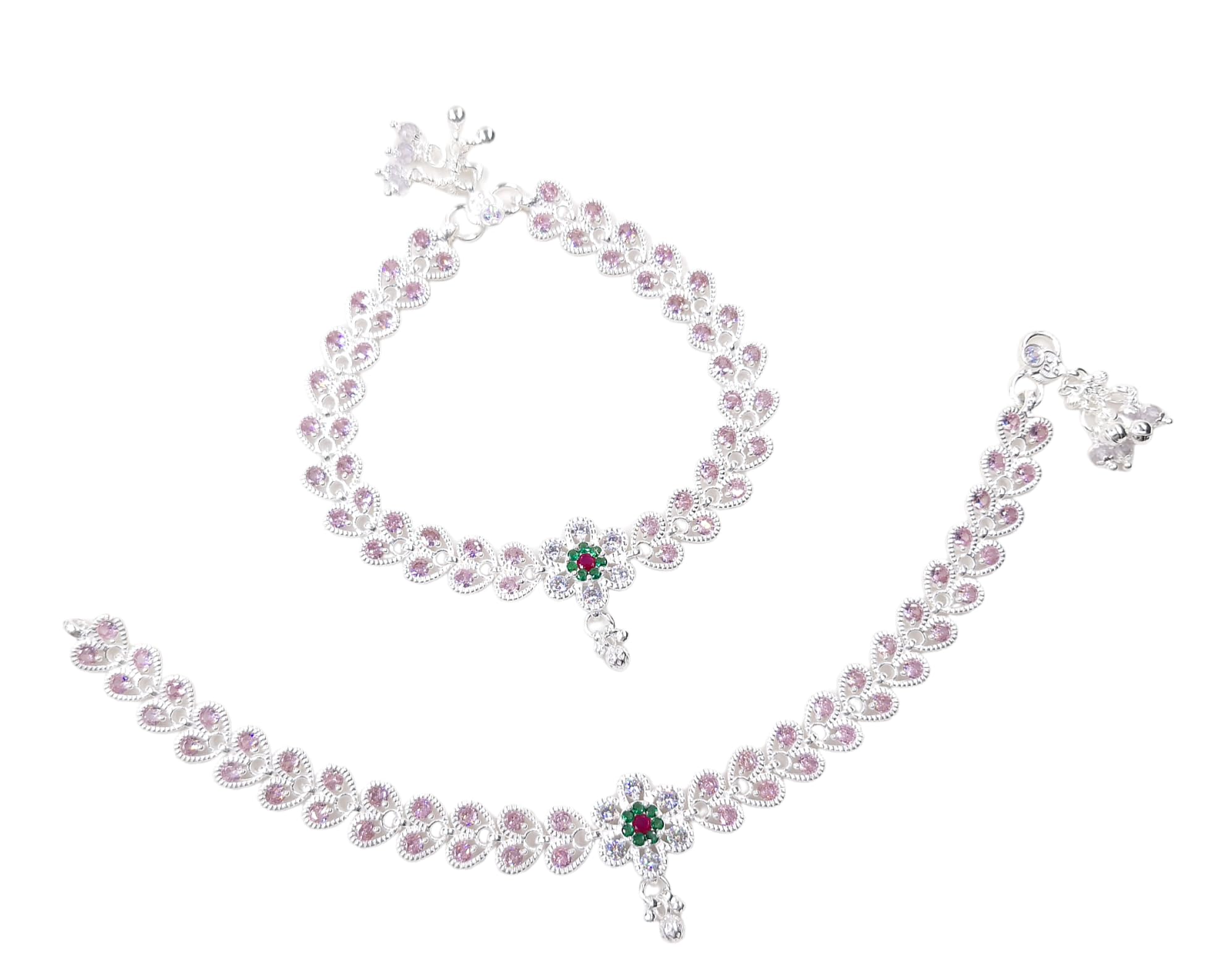 Shree Shobha Collection Silver Anklet For Womens Chandi Ki Payal Size 10.5 Inches (B0C8ZDHSCS) Amazon Price History, Amazon Price Tracker