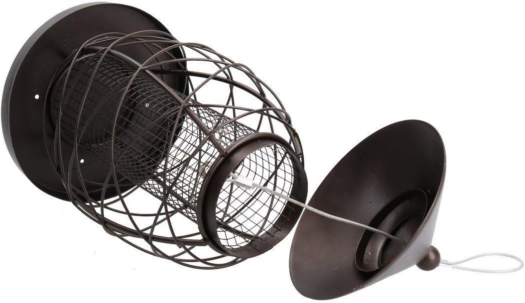 AB Tools 2pk Lantern Bird Feeder Nut Holder Hanging Feeding Station for Wild Birds