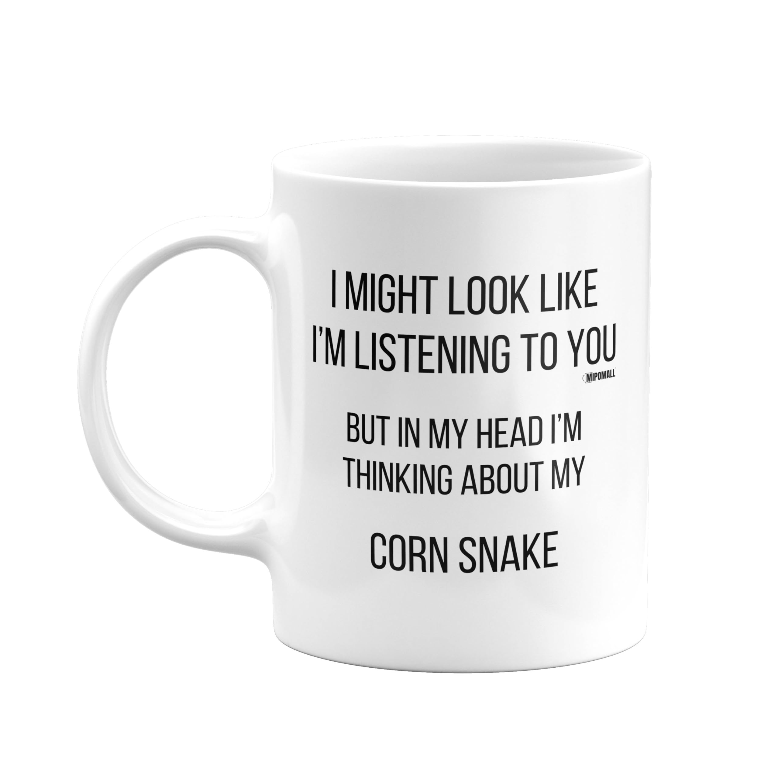 MIPOMALL Mug for Corn Snake Mum or Dad, Funny, Joke or Silly, Birthday Gifts for Men or Women, Presents for Christmas, Secret Santa, I'm Thinking of mm-CA_228_33