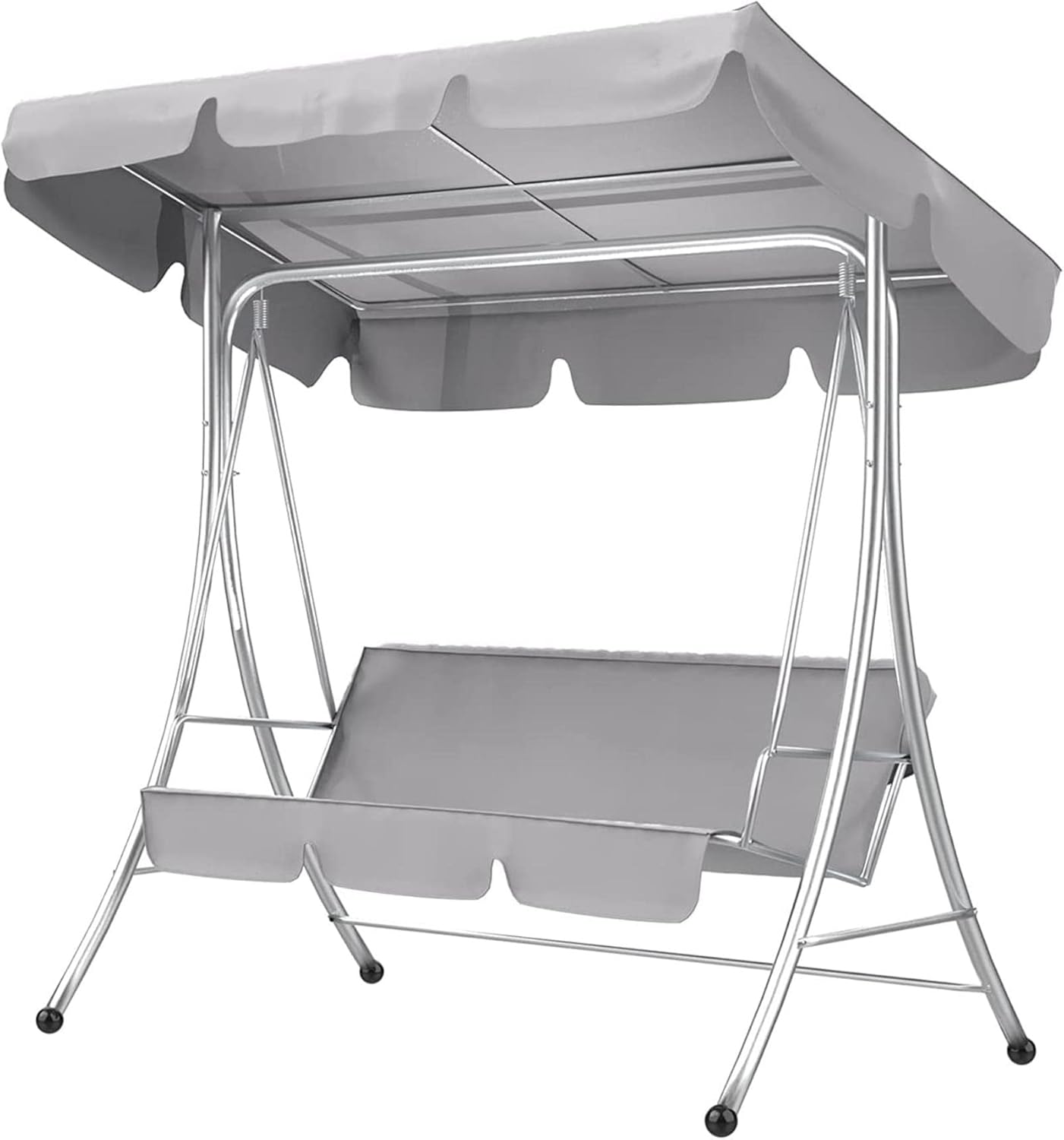 Patio Chair Covers for Outdoor Furniture 3-seat Swing Garden Chairs Patio Swing Cover Set, Waterproof UV-Resistant Canopy Seat Top Cover, Swing Seat Cover