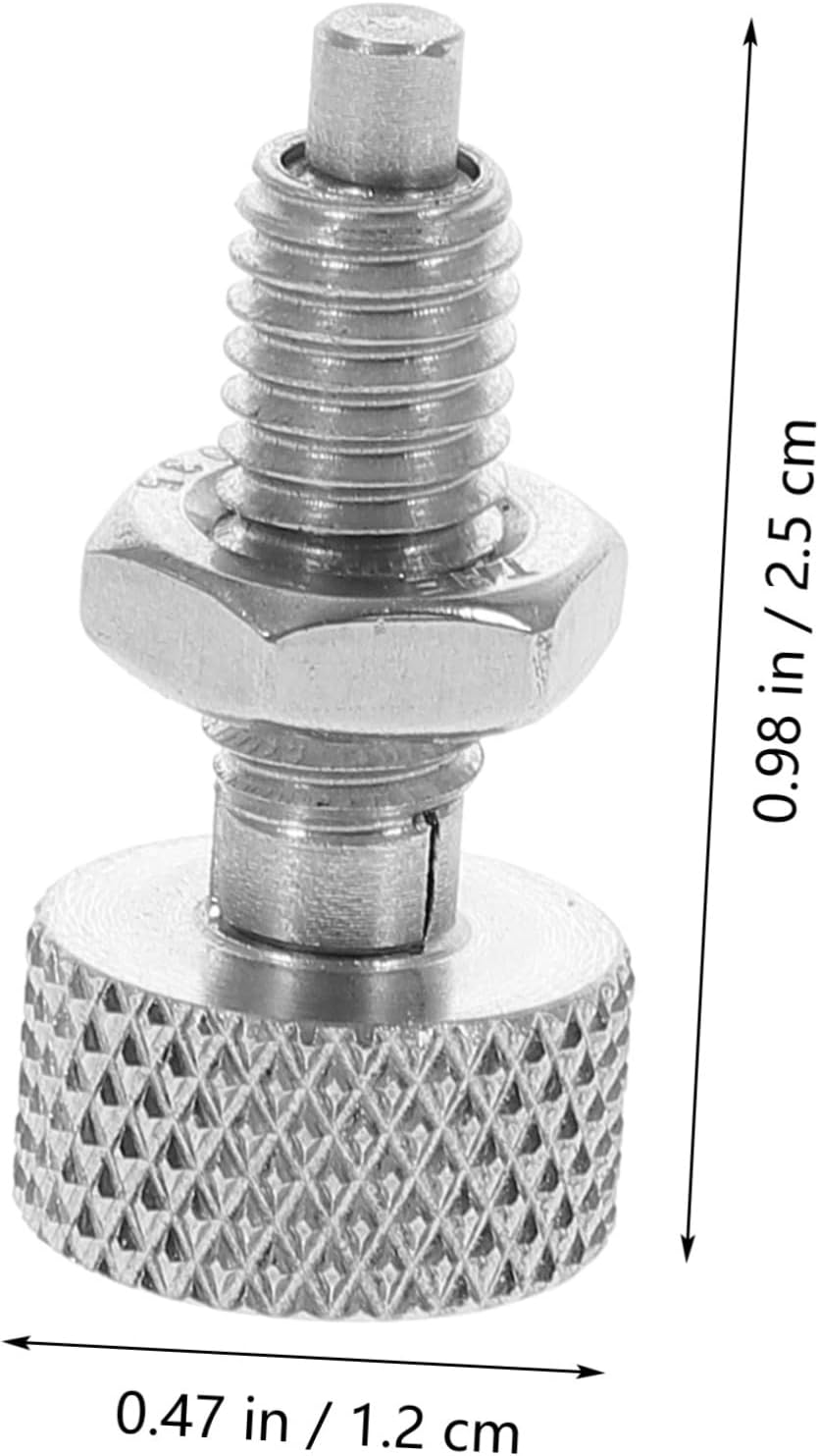 DOITOOL 2pcs Spring Loaded Retractable Indexing Plunger Locking Knob Stainless Steel Quick Release Pull Pin for Precise Sturdy Non- Design for Industrial Applications