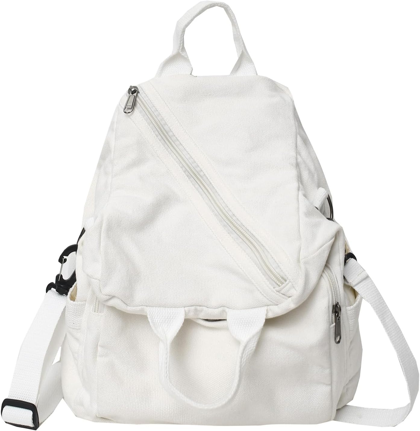 KARRESLY Laptop Backpack for Men Women Travel Canvas Small Backpack Factory Directly(White)