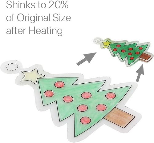 Miniatura 7 de 10 hojas de plástico termorretráctil tamaño A4 papel imprimible termorretráctil para bricolaje joyería manualidades para impresora de inyección de