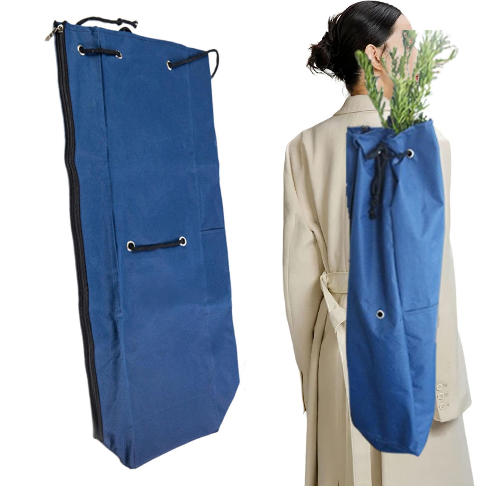 Whtkoph Large Fruit Picking Bag Harvest Apron for Garden Harvest Garden Apron Garden Picking Bag, Blue