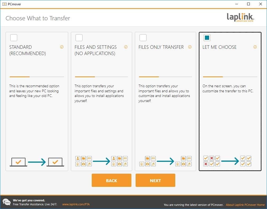 Laplink PCmover Home – Sofortdownload – Einzelnutzungslizenz – Verschiebt Anwendungen, Dateien und Einstellungen auf Ihren neuen PC