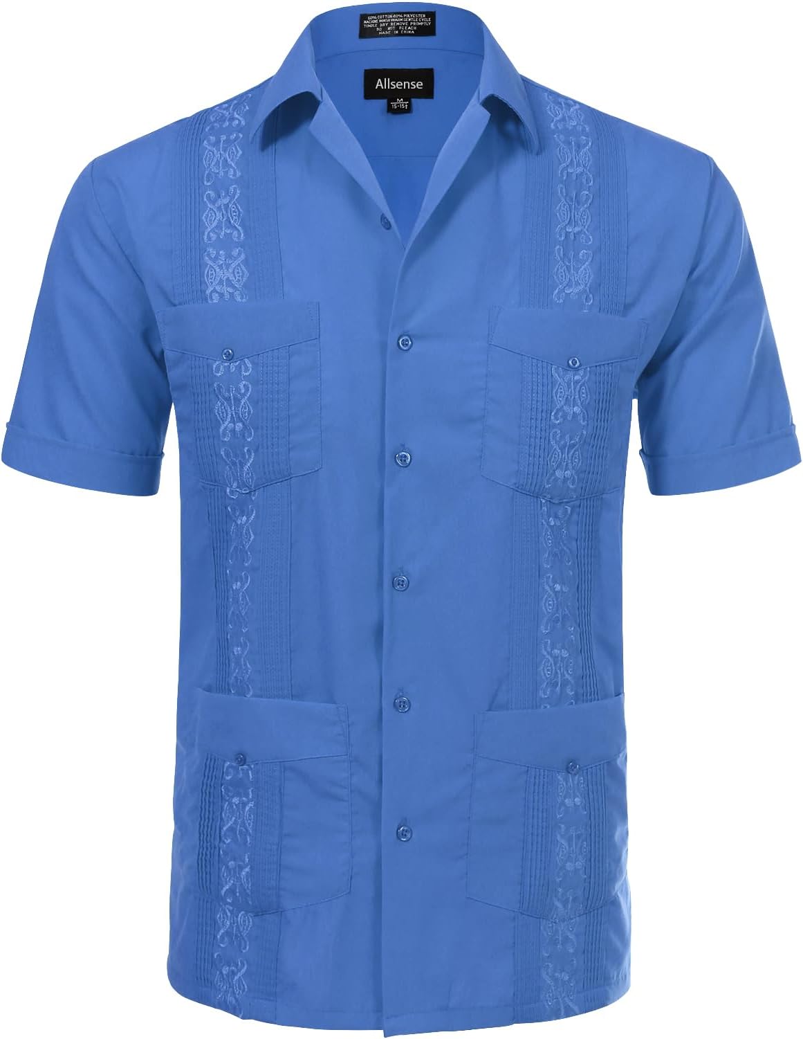 Allsense mens Modern/Fitted Button Down Shirt