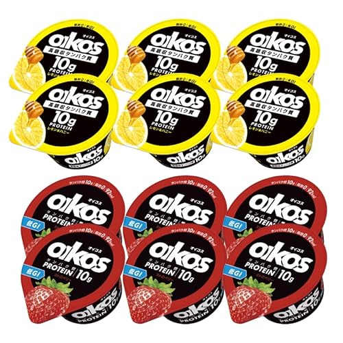 [12個] ダノン オイコス 2種類 各6個 ヨーグルト 110g （レモン&ハニー ・ストロベリー）のサムネイル