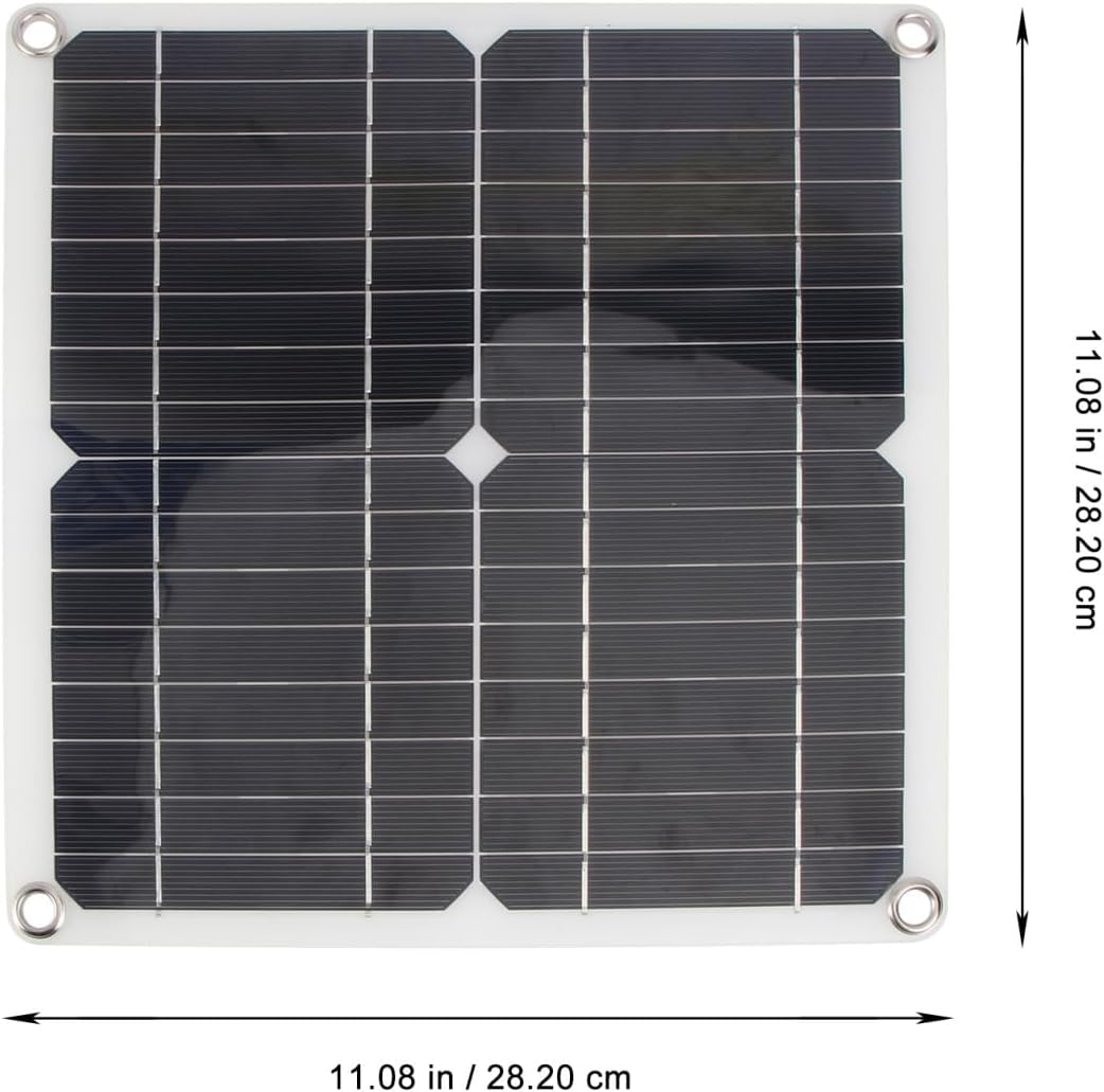 Toddmomy 1set Solar Panel Charger Controller Portable Solar Charging Equipment for Outdoor Activities High Conversion Efficiency Lightweight and Easy to Install