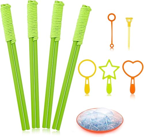 E-Know Juego de 10 varitas de burbujas  4 varitas gigantes de burbujas y 6 paquetes de divertidos fabricantes de burbujas juguete al aire libre para disponible en Yaxa Colombia