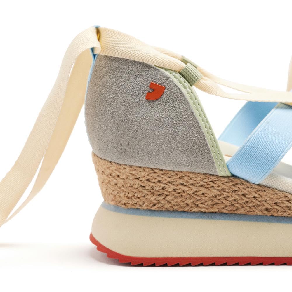 Zapatillas Abiertas Piel CUÑA Rafia HINESBURG