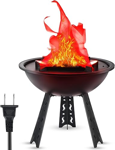 Luz LED 3D con efecto de llamas falsas, lámpara de fogata falsa eléctrica de 110 V, lámpara de mesa de llama parpadeante artificial, decoración de