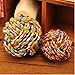 Oriental eLife Dog Toy for Aggressive Chewers, Cotton Chew Teeth Cleaning Rope Toy for Small to Medium Pet Dogs (3 Large Balls)