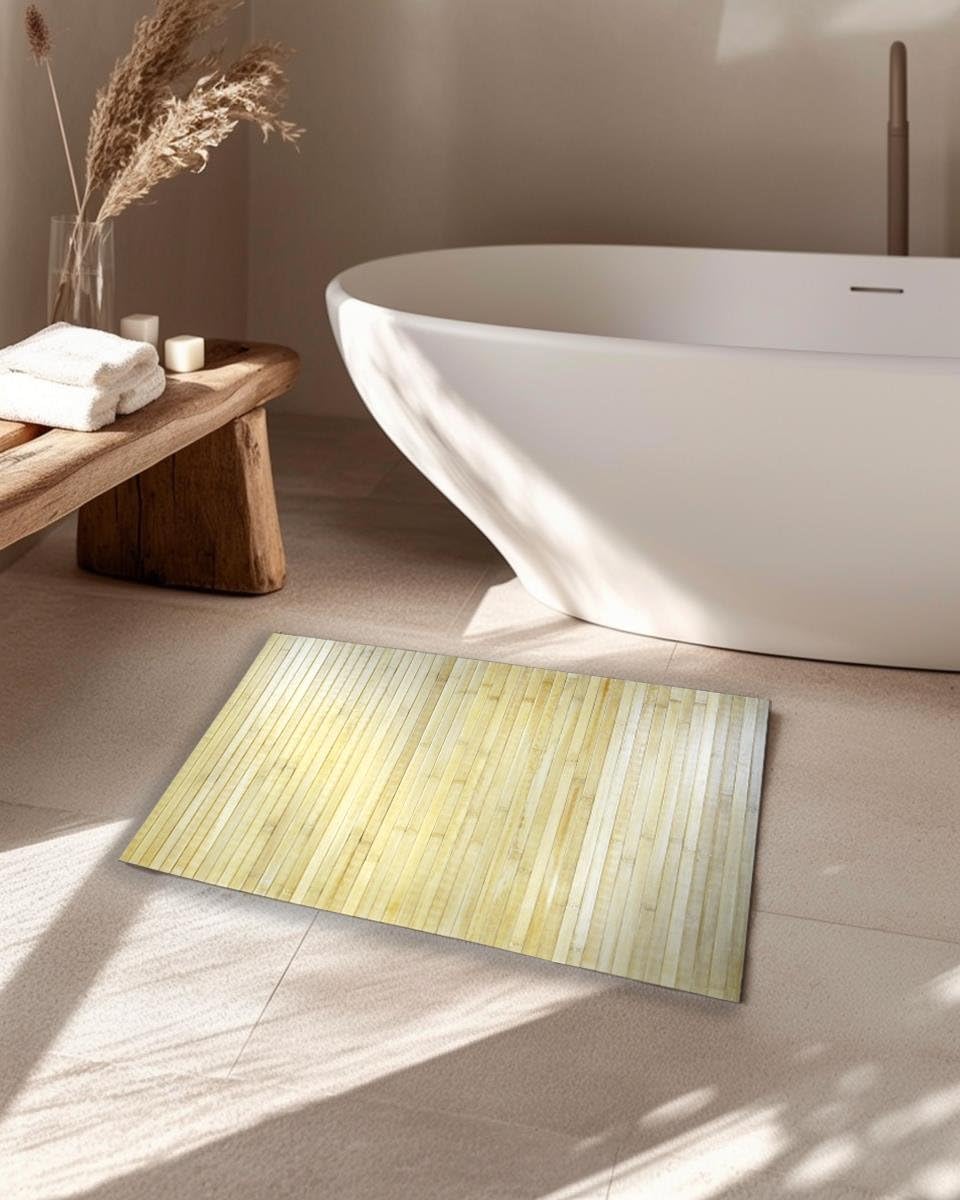 Paçi Eko Bath Serisi 50x80 cm Doğal Bambu Banyo Paspası