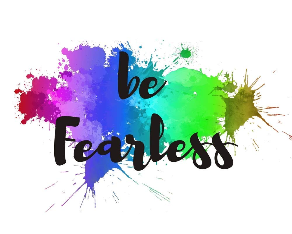 5 Ace be fearless Poster Sticker|Inspirational poster|Motivational |Poster about life|Poster for living room,bed room,home,gym,office|self adesive poster