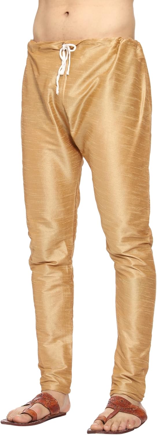 Men Art Silk Kurta Pyjama Set Party Fashion Regular Ethinic Wear Indian Dress - Image 7