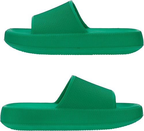 Miniatura 3 de Joomra - Sandalias acolchadas tipo pantuflas para mujeres y hombres, antideslizantes, de secado rápido, sandalias para baño, con suela gruesa