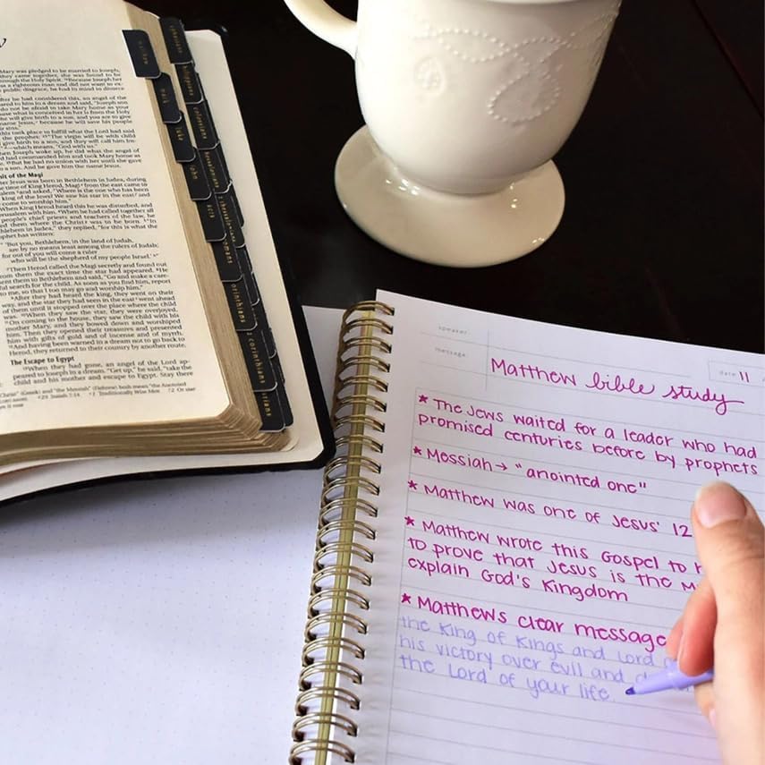 Smiley Notebook by Callie Danielle - Bible Journal for Women, Sermon Notes, Christian Notebook, Christian Journals Gift for Church Members, Bible Study Group, Church Families