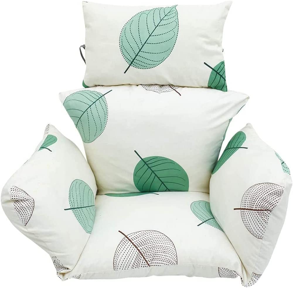 Cojín para silla huevo de jardín impermeable y grueso para terrazas de interior y exterior
