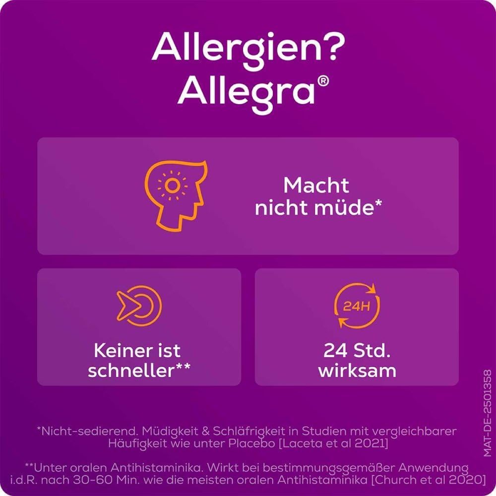 Doppelpack Set mit ALLEGRA Allergietabletten 20 mg Tabletten (2x 100St) + Handyhalter