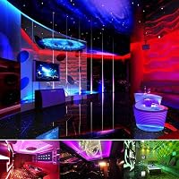 XUNATA RGB LED Szalag 2m, IP65 Vízálló, 230V, 60 LED/m, 24 Gombos Távirányítóval - Beltéri/Kültéri Dekoráció Karácsonyra, Partikra 5