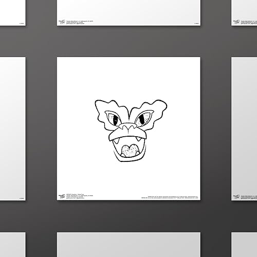 Miniatura 2 de Trends International Gallery Pops Gremlins - Arte de pared de cara a rayas, versión sin marco, 12 x 12 pulgadas