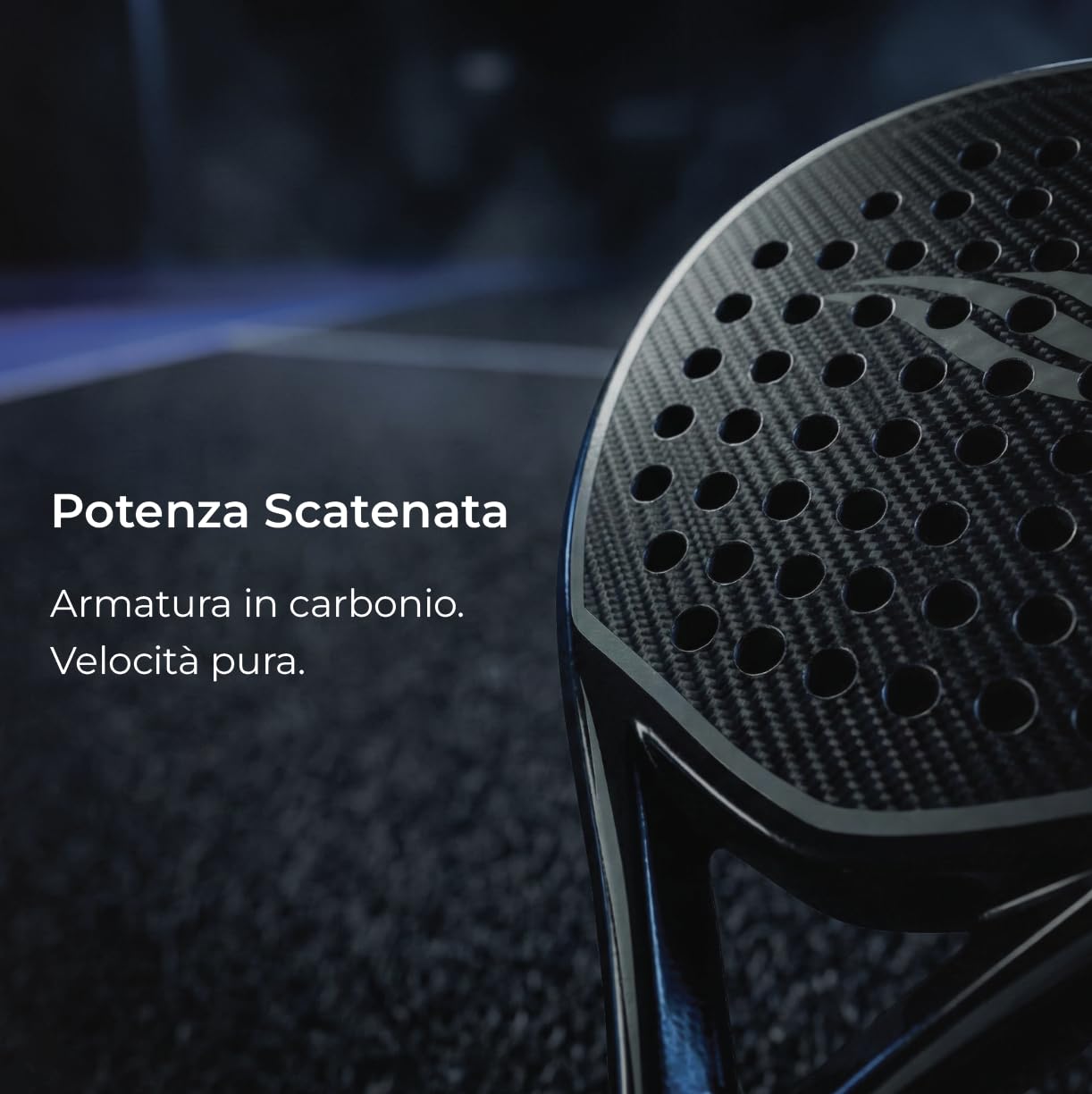 Racchetta Padel Apexus - Telaio e superficie interamente in fibra di carbonio | Racchetta da paddle a forma di lacrima con tecnologia CushionCore, matrice FibreGuard e Power Structure - 4