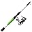 Zebco Roam Spinning Reel and Telescopic Fishing Rod Combo, Extendable 19-Inch to 6-Foot Telescopic Fishing Pole with ComfortGrip Rod Handle, Instant Anti-Reverse Fishing Reel, Green