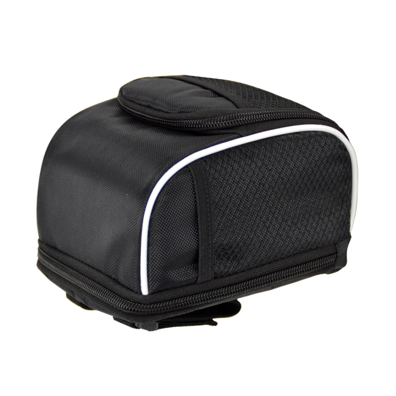 Kisangel 3piezas Bolsa De Manillar De Bicicleta Plegable Accesorio Multifunional para Almacenamiento Color Negro
