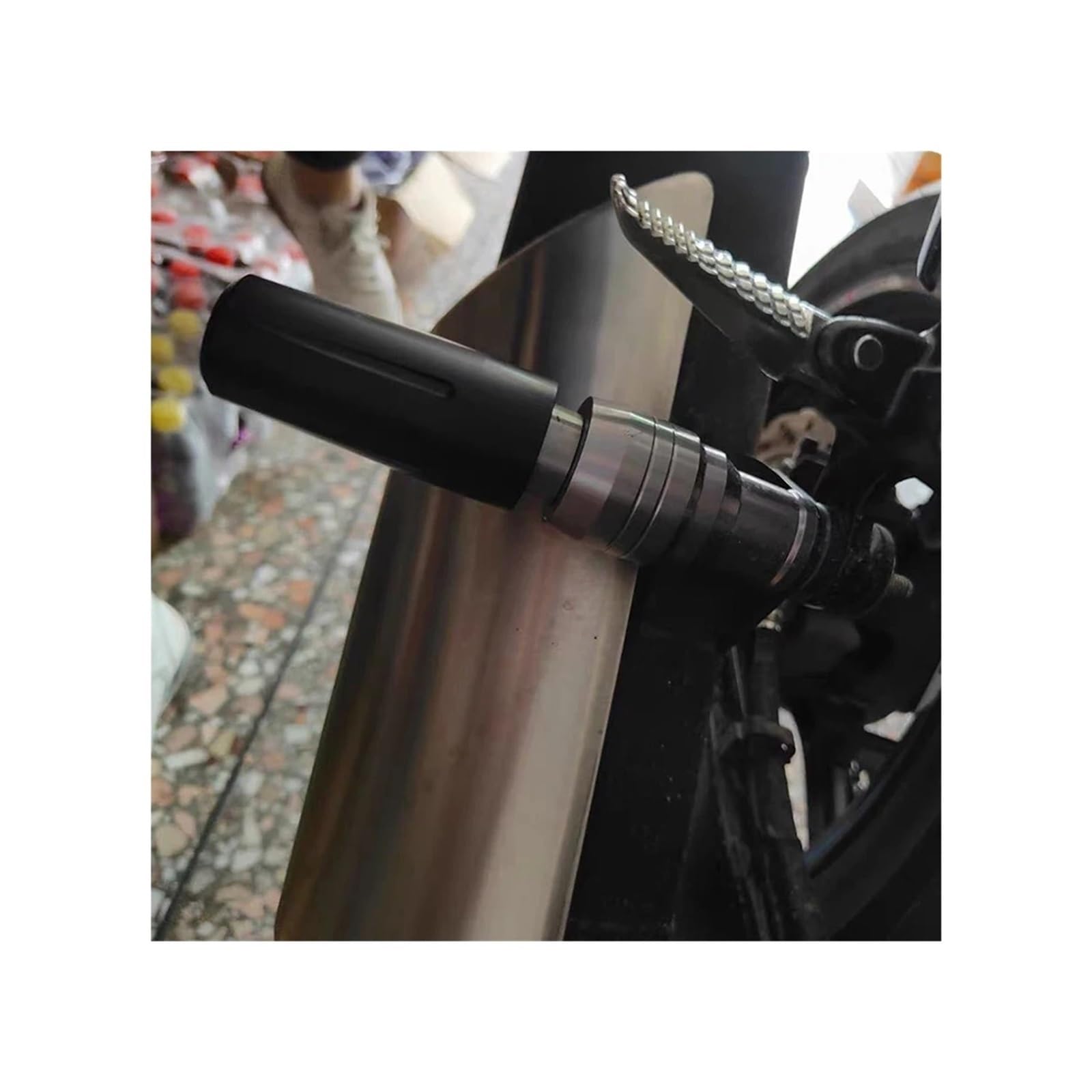Moto Tamponi Paratelaio Barra Di Protezione Universale Per Telaio Motocicletta, Anticaduta Motore, Scarico In Alluminio CNC